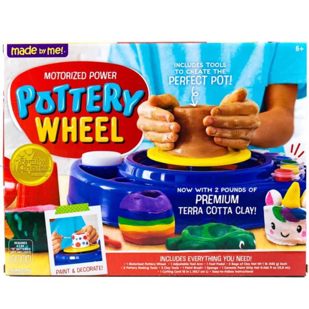 Blue Motorized Learning Pottery Wheel Set